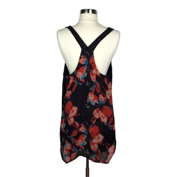 Ella Moss Fiore Silk Floral Racerback Tank Blouse - Picture 7 of 10